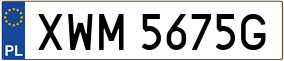 Trailer License Plate